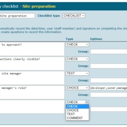 Health & Safety checklist